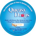 Queasy Drops- Ginger,Sour Raspberry, Assorted Flavors